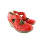 Women Fly London Yepe Cross Strap Wedge Heel Summer Sandaleenen shoe (Textiles)