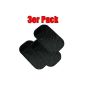 COM FOUR® Antirutschmatte adhesive mat bonding pad 3 piece (Black)
