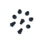 Xcessor Triple Flange Replacement Tips For Most of Brands In-Ear Headphones with 4 Pairs (Set of 8 pieces) Silicone.  Size: Small (S).  Black (Electronics)