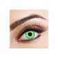 aricona N ° 291 - Coloured 12-month contact lenses couple without strength, soft and comfortable to wear, water content: 42%, Green (Personal Care)