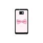 Samsung iPhone - Case Girly Pink Bow Tie Bow Tie Samsung Galaxy S2 Laetitia - black Contour (Electronics)