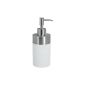 WENKO 19974100 Soap dispenser Creta White - soft touch, Capacity 0:31 L, plastic - polystyrene, 8.2 x 17.6 x 7 cm, White (Kitchen)