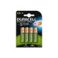 Duracell HR06-P 4 Pack Alkaline Batteries Preloaded Multicolor (Health and Beauty)