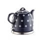 TV - Our original 07703 Gourmet Maxx ceramic kettle dot decor, blue (household goods)