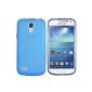 mumbi TPU Case Samsung Galaxy S4 mini protective sleeve transparent blue (accessory)