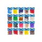 2400 Colourful Rainbow Loom Rubber Bands With Clips (Toy)