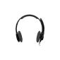 Logitech Stereo Headset H250 Graphite Federer Headset paracitisidal Microphone Black (Accessory)