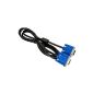 MOGOI (TM) Blue Black Cable 1.8m 15-pin VGA connectors M to M Video Cable With MOGOI accessories (Personal Computers)