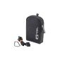 PEDEA SET009-65060030-0006 bag for cameras with a screen protection film for Canon Ixus 132/255 HS, PowerShot SX 260 / SX 280 / S110 / A2500, Sony DSC-W730, Black (Accessory)