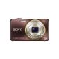 Sony DSC-WX100T Cyber-shot Digital Camera (18 Megapixel, 10x opt. Zoom, 6.7 cm (2.7 inch) display, Sweep Panorama) brown (Electronics)