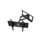 Ricoo ® TV wall mount R23 swiveling tiltable LCD LED Plasma TV Wall Mount for 76 - 165cm (30 - 65 ") VESA universally suitable for all TV manufacturers *** Ultra-slim model with wall distance only 107 mm *** (Electronics)