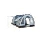 CampFeuer® - Large tunnel tent, blue / gray, 5000 mm water column, camping tent, Mod 2015 (Misc.).