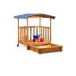 Wooden sandpit with covered porch Game (Toy)