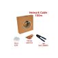 CAT6 RJ45 Cable Multi 24 AWG -100 meters Ethernet cable - copper-clad aluminum (CCA) - With Crimping pliers - 550Mhz 100M Grey (Electronics)
