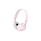 Sony MDR-ZX110 foldable headband headphones, pink (electronics)