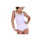 Women undershirt with great tip in white 100% combed cotton, dryable (Textiles)