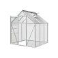Greenhouse Aluminum 190cm x 195cm x 180cm 3,70m² - greenhouse garden house plants house