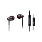 Philips SHE9005 / 00 In-Ear Headphones (for mobile phone, robust cable) black-red (Accessories)