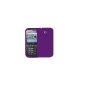 Accessory Master silicone case with screen protector for Samsung Ch @ t S3350 Purple (Accessory)