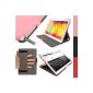 iGadgitz Pink PU Leather Case Cover Case Cover for Samsung Galaxy Note 10.1 