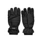 1 pair of padded men's thermal gloves with grippy palms (3M 40g Thinsulate insulation) Large / X-Large, black (as shown) (Misc.)