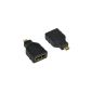 Sunshine Tronic Micro HDMI (Type D) to HDMI (Type A) Adapter with Ethernet | Audio Return Channel | 3D | Latest Version | for example: LG P990 Optimus Speed, Samsung WB2000 (Electronics)