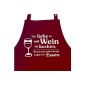 I love to cook with wine.  Sometimes I give him even the food.  - Cooking Apron (burgundy) (Misc.)