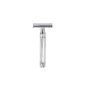 Edwin Jagger Chrome double razor with decorative lines, 1er Pack (1 x 1 piece) (Health and Beauty)