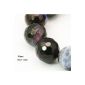 Strand 38+ Multicoloured Cracked Agate 10mm faceted round beads - (HA04670) - Charming Beads