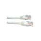 Network Cable 50m White - Professional quality - CAT5e (enhanced) - 100% copper wire - RJ45 - Ethernet - Patch - Wireless - Router - Modem - 10/100 - 50.0 m (Electronics)