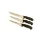 Butcher Knife Set 3 pcs black Marsvogel Solingen # 71- (S87A6) consisting of:. Stechmesser 8 