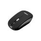 Perixx PERIMICE-710B, 2.4GHz wireless mouse with high quality 1000 dpi and 1600 adjustable - Nano Receiver - 2 AAA batteries included Energizer - Black (Accessory)
