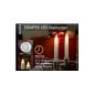 2 pieces Sompex LED Bar Candle with Timer ivory smooth (Misc.)