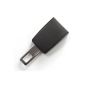 Safety belt extension: 8 cm Long - Black - Mini - Metallic Buckle 21.5 mm Wide