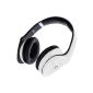 Sonixx X-Touch Bluetooth Wireless Headset / Headphone with Remote Control for all smartphone / tablet - 3 Year Warranty (White) (Wireless Phone Accessory)