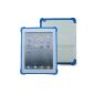 Armor-X Outdoor Case with 2-way protection and Multimedia Stand for iPad 2/3/4 (Color: White / Blue) (Electronics)
