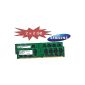 4GB Dual Channel Kit Samsung original 2 x 2 GB 240 pin DDR2-667 (PC2-5300) 128Mx8x16 doubleside (2x M378T5663EH3-CE6) (Electronics)