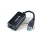 FREEGENE USB 3.0 Gigabit Ethernet / external network adapter (RJ45) | 1000Mbps Gigabit Lan | USB 3.0 (Super Speed) to Ethernet | PC / Mac | Black (Electronics)