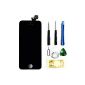 LCD touchscreen display screen for Apple Iphone 5 5G Front Glass Digitizer glass panel Complete Glass + Tool + screen protector color: black (Electronics)