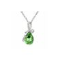 Necklace Drop The water-crystal - Green - 45 cm (Jewelry)