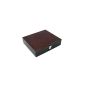 Wooden watch box for 10 watches Bordeaux red
