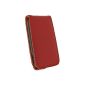 Red iGadgitz Leather Case Pouch for Samsung Galaxy Y S5360 Android Smartphone + Screen Protector (Wireless Phone Accessory)