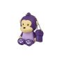 Sunworld® purple 8GB Mini USB 2.0 key cute baby animal monkey Flash Drive Memory Stick-compatible PC and Mac (Electronics)