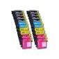 20 Pack Brother LC-1100, LC-980, LC-985 Compatible Cartridges.  8 black, 4 cyan, magenta 4, 4 yellow, compatible with Brother DCP-145C, DCP-163C, DCP-165C, DCP-167C, DCP-185C, DCP-195C, DCP-197C, DCP-365CN, DCP-373CW, DCP-375CW, DCP-377CW, DCP-383C, DCP-385C, DCP-387C, DCP-395CN, DCP-585CW, DCP-6690CW, MFC-J125, MFC-J140W, MFC-J315W, MFC-J515W, DCP J715W, MFC-250C, MFC-255CW, MFC-257CW, MFC-290C, MFC-295CN, MFC-297C, MFC-490CW, MFC-5490CN, MFC-5890CN, MFC-5895CW, MFC-6490CW, MFC-6890CDW, MFC-790CW, MFC-795CW, MFC-990CW, MFC-J220, MFC-J265W, MFC-J410, MFC-J415W, MFC-J615W, MFC-J615W.Cartouches Compatible.  INK JET printers.  LC-1100BK, 1100C-LC, LC-1100M, 1100Y-LC, LC-980BK, 980C LC, LC-980M, 980Y-LC, LC-985BK, 985C LC, LC-985M, LC-985Y Ink © Choice (office supplies)