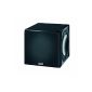 Heco Phalanx Micro 200A - very compact high-end active subwoofer with an active and two passive radiators - Piano Black (Electronics)