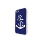iphone 4 4S Sailor Anchor Sea Marine Navy cool Funky Fashion Trend Design Cover Case Case-back Plastic and metal (Electronics)