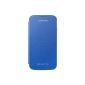 Original Samsung EF-FI950BCEGWW Flip Cover (compatible with Galaxy S4) in light blue (Wireless Phone Accessory)