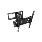 Ricoo ® TV wall mount R28 Swiveling double arm LCD LED Plasma Wall Mount for TVs with about 76 - 165cm (30 