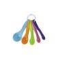Set of 5 pieces of colored plastic scoops (household goods)