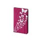 Hama CD Bag Fashion Up to 48 CDs / DVDs / Blu-rays, Nylon, with butterfly motif, Pink (Accessories)